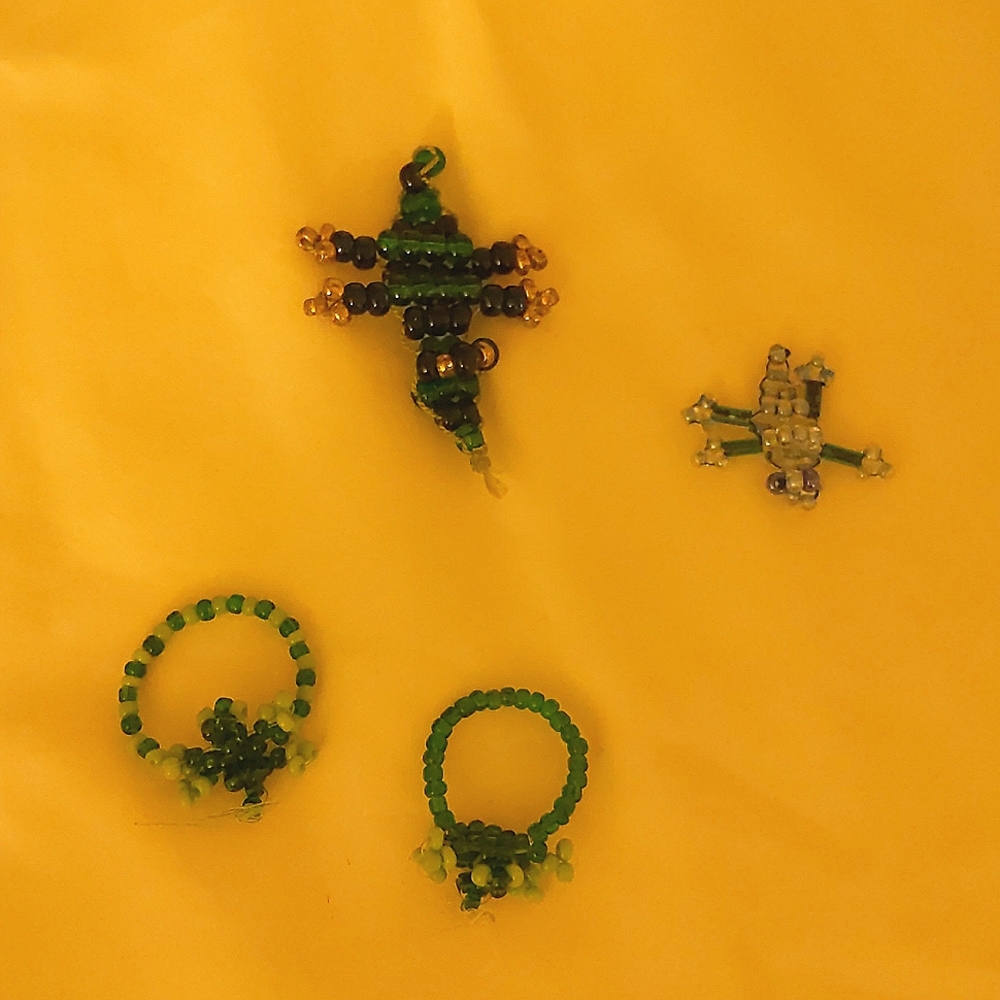 Handmade by local NYC artist - crocodile rings